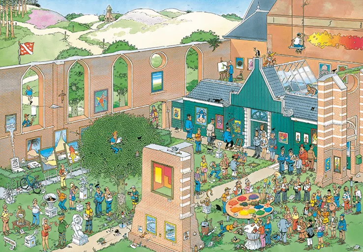 Brain Games LV Puzles Puzle 2000 Jan van Haaseren - The Art Market