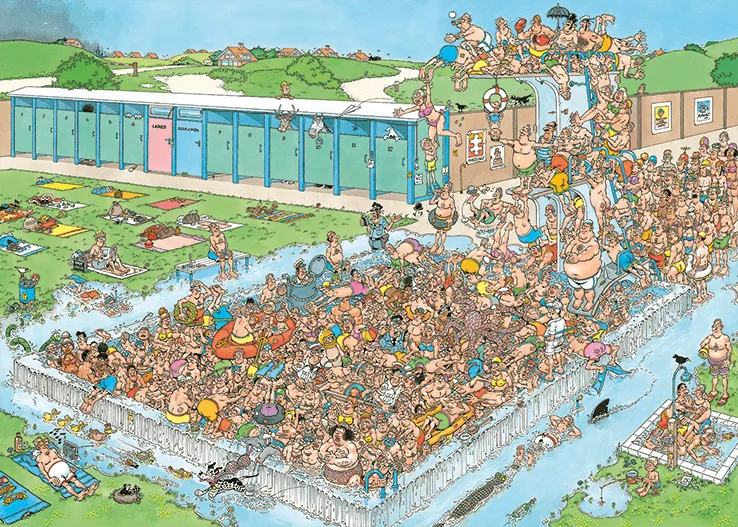 Brain Games LV Puzles Puzle 2000 Jan van Haasteren - Pool Pile Up