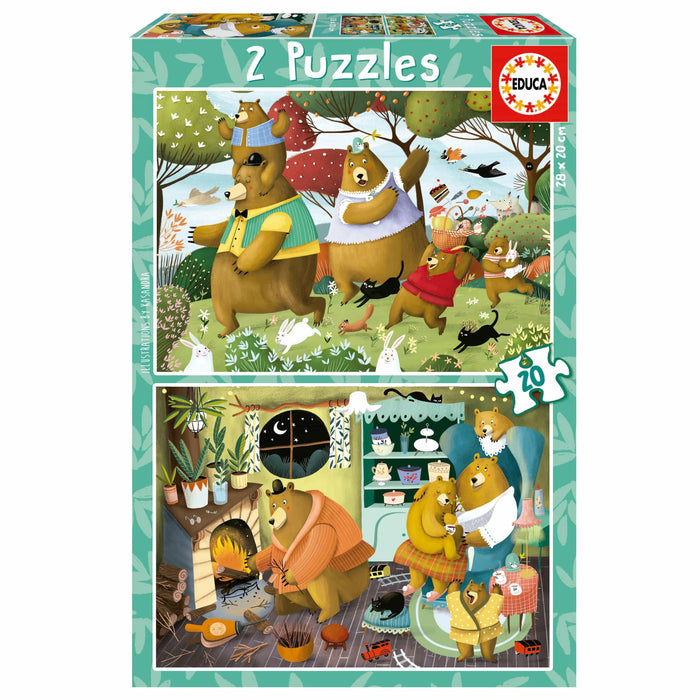 Brain Games LV Puzles Puzle 20x2 - Cuentos Del Bosque