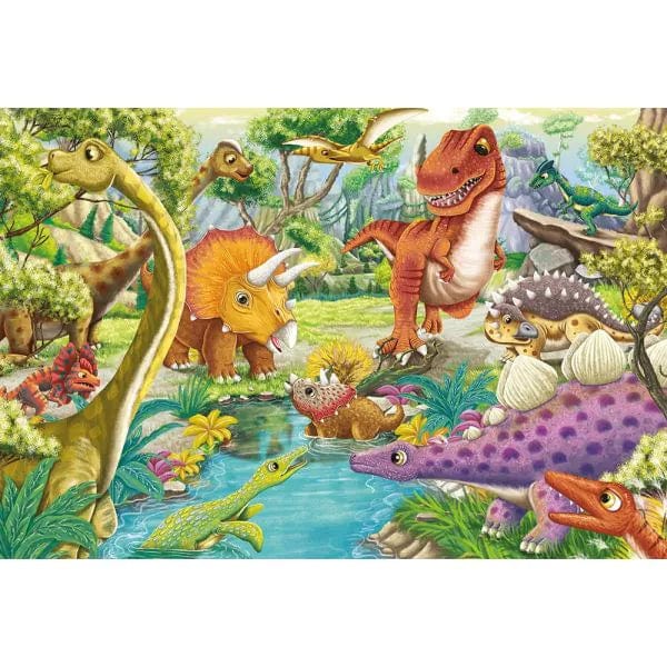 Brain Games LV Puzles Puzle 24x3 - Dinosaur Fun