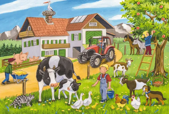 Brain Games LV Puzles Puzle 24x3 - On The Farm