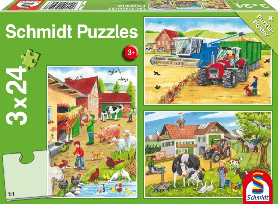 Brain Games LV Puzles Puzle 24x3 - On The Farm