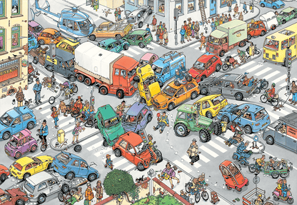 Brain Games LV Puzles Puzle 3000 Jan van Haasteren - Traffic Chaos