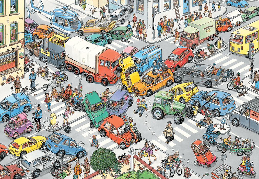 Brain Games LV Puzles Puzle 3000 Jan van Haasteren - Traffic Chaos