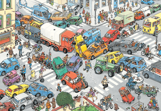 Brain Games LV Puzles Puzle 3000 Jan van Haasteren - Traffic Chaos