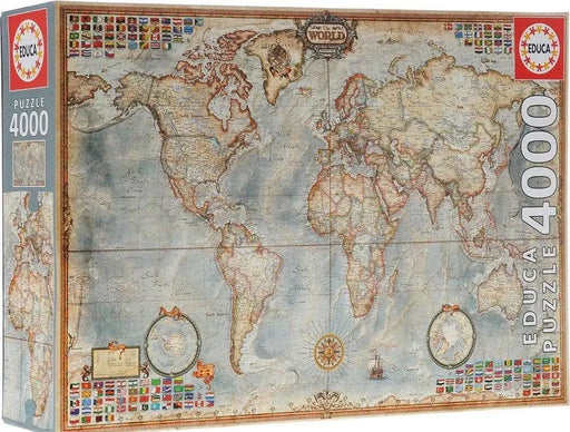 Brain Games LV Puzles Puzle 3000 - The World Executive Map
