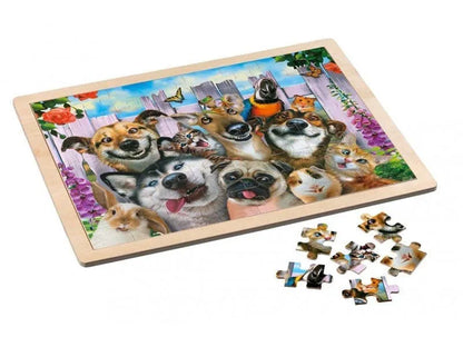 Brain Games LV Puzle, 48gb, Holz-Rahmenpuzzle, Pet Selfie