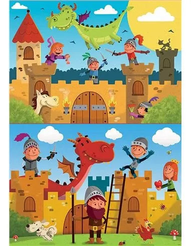 Brain Games LV Puzles Puzle 48x2 - Dragon And Knight