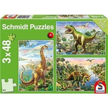 Brain Games LV Puzles Puzle 48x3 - Dinosaur Adventures
