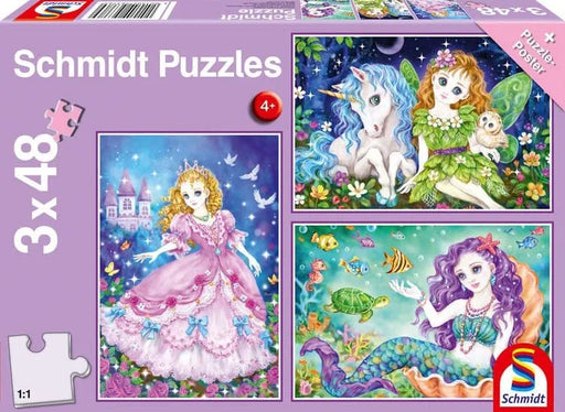 Brain Games LV Puzles Puzle 48x3 - Princese, Feja un Nāriņa