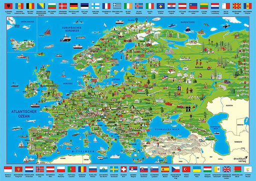 Brain Games LV Puzles Puzle 500 - Discover Europe