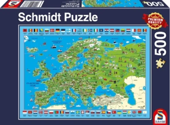 Brain Games LV Puzles Puzle 500 - Discover Europe