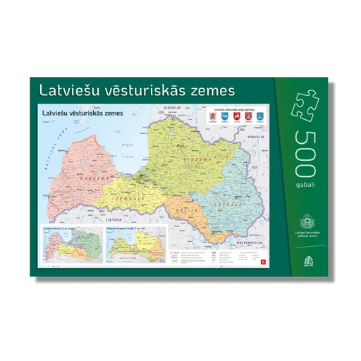 N/A Boardgame Puzle Latviešu vēsturiskās zemes (500 gab)