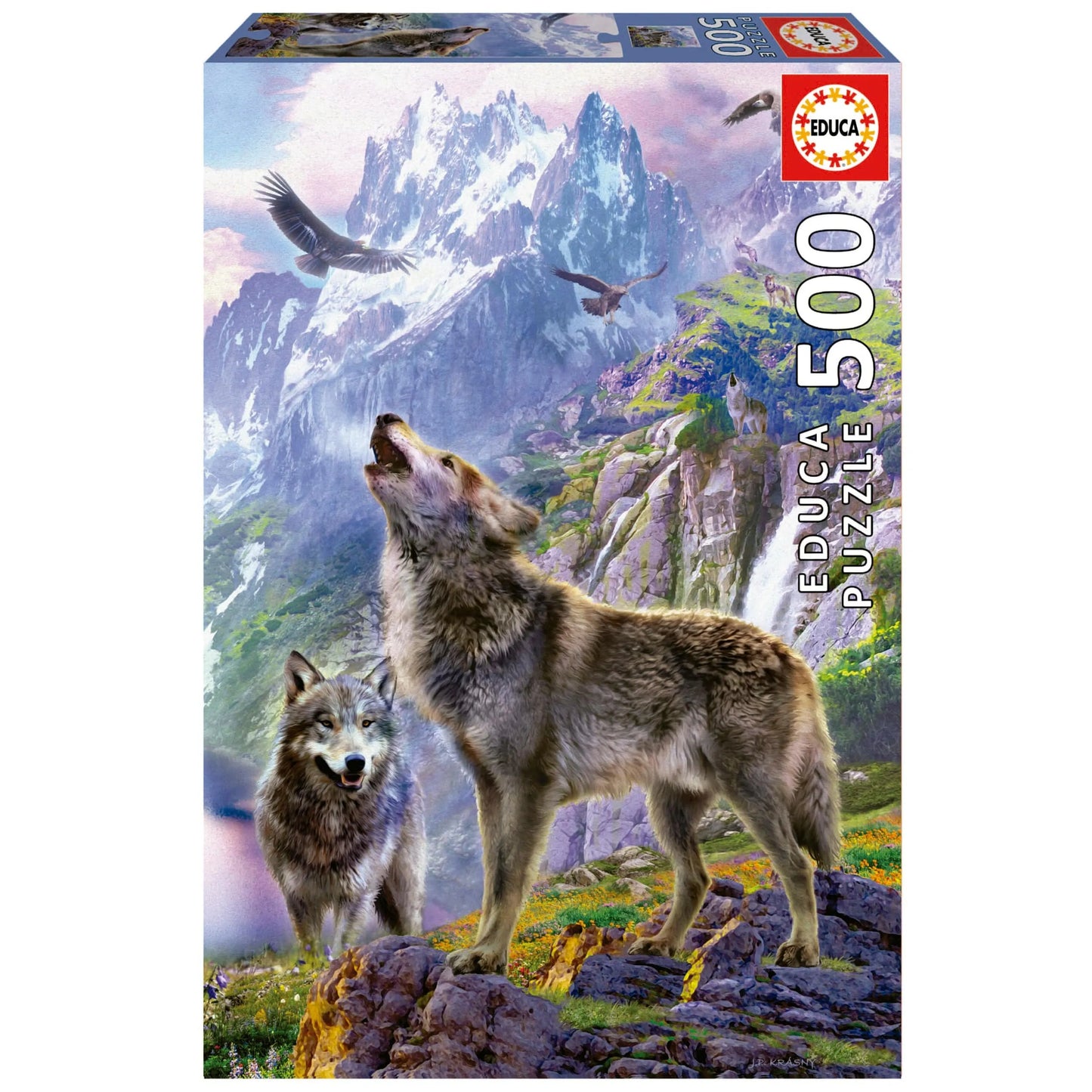 Brain Games LV Puzles Puzle 500 - Lobos En Las Roca