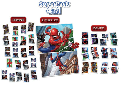 Brain Games LV Puzles Pužļu un spēļu komplekts bērniem - Spider-Man