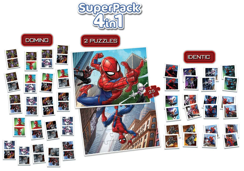 Brain Games LV Puzles Pužļu un spēļu komplekts bērniem - Spider-Man