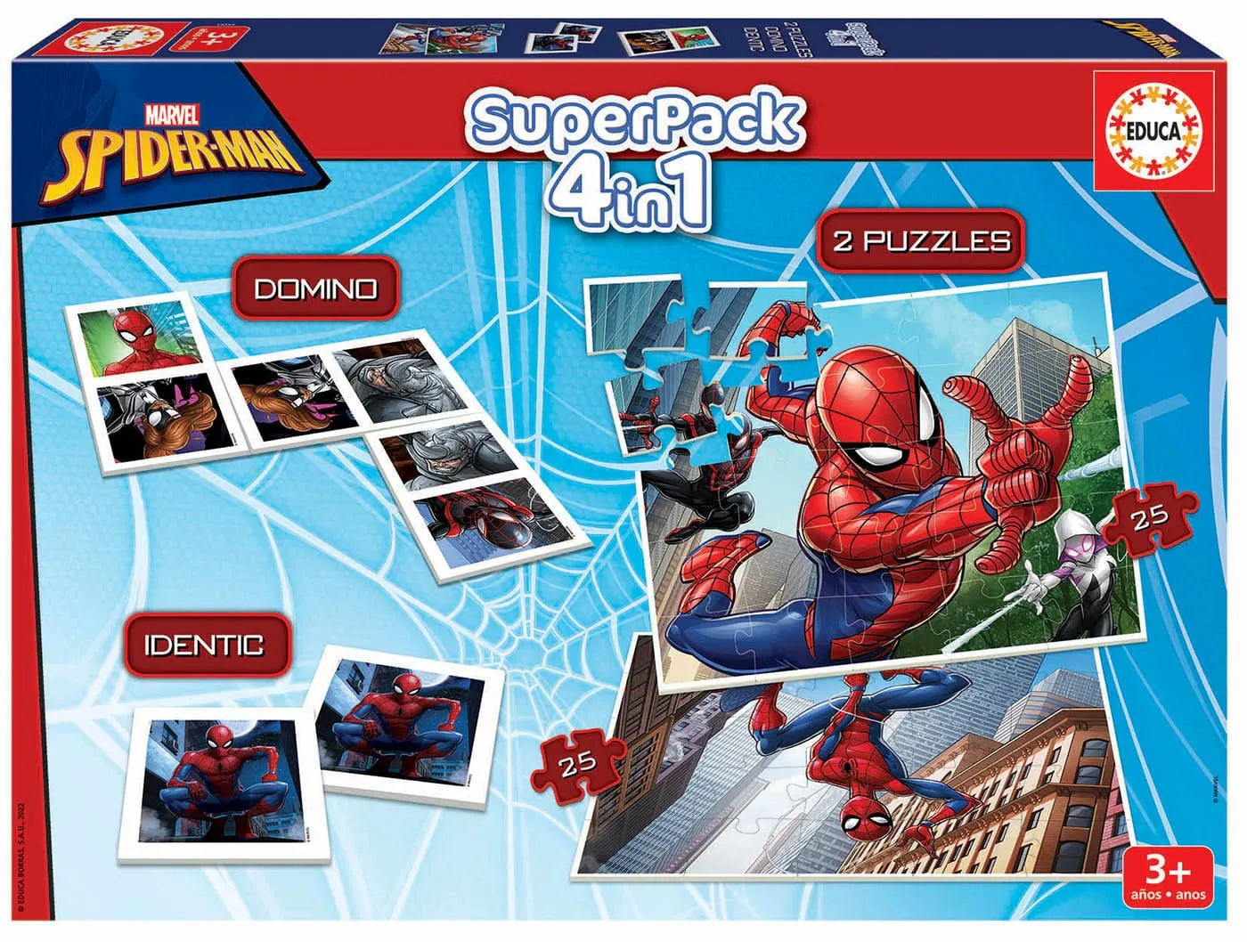 Brain Games LV Puzles Pužļu un spēļu komplekts bērniem - Spider-Man