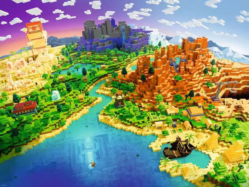 Brain Games LV Puzzle 1500 World of Minecraft