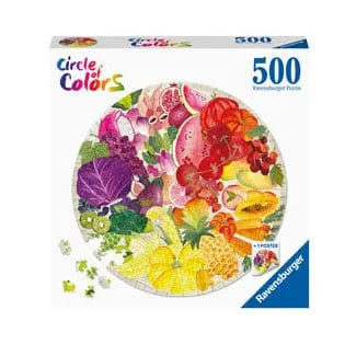 Brain Games LV Puzzle 500 Circle of Colours Fruits and Vegetables