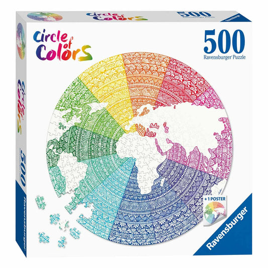 Brain Games LV Puzzle 500 Circle of Colours Mandala