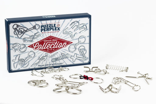Brain Games LV Prāta mežģi Puzzle and Perplex: Set of 10 Metal Puzzles