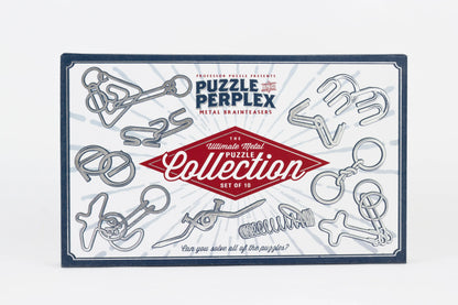 Brain Games LV Prāta mežģi Puzzle and Perplex: Set of 10 Metal Puzzles