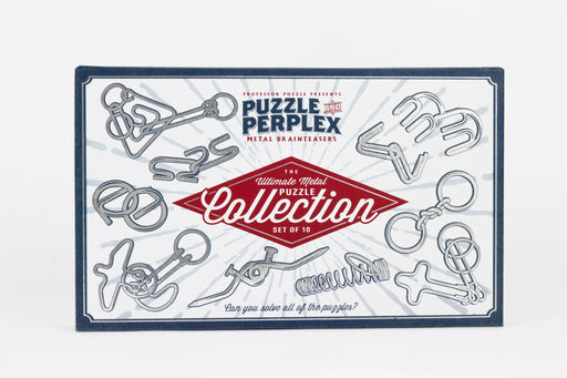 Brain Games LV Prāta mežģi Puzzle and Perplex: Set of 10 Metal Puzzles