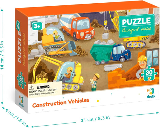 n/a Puzzle Construction Vehicles, 30 pcs