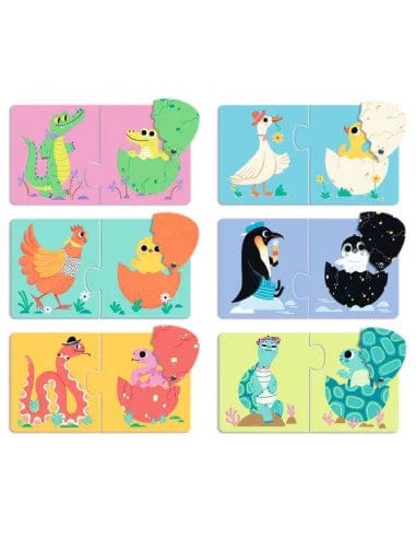 Brain Games n/a Puzzle Duo - Funny eggs (12 pcs)