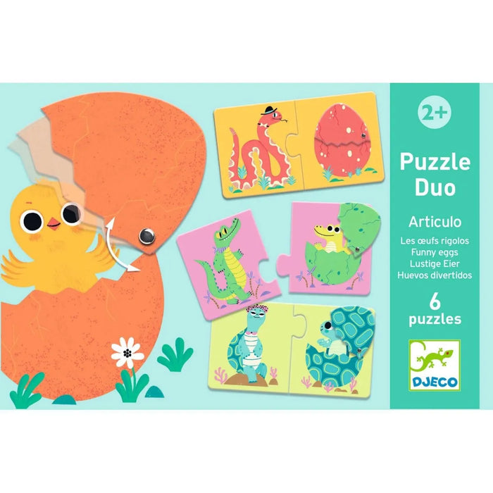 Brain Games n/a Puzzle Duo - Funny eggs (12 pcs)