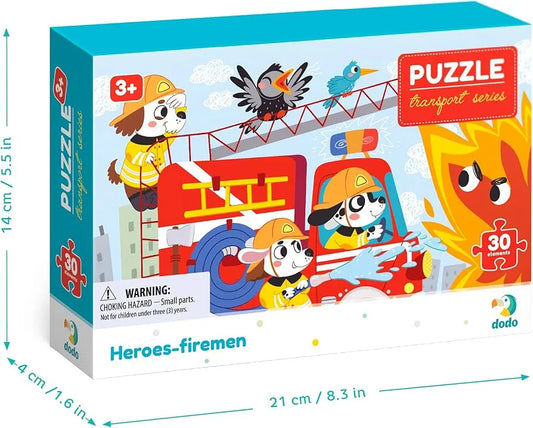 n/a Puzzle Heroes-firemen, 30 pcs