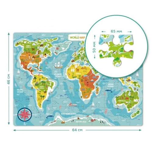 n/a Puzzle Map of The World