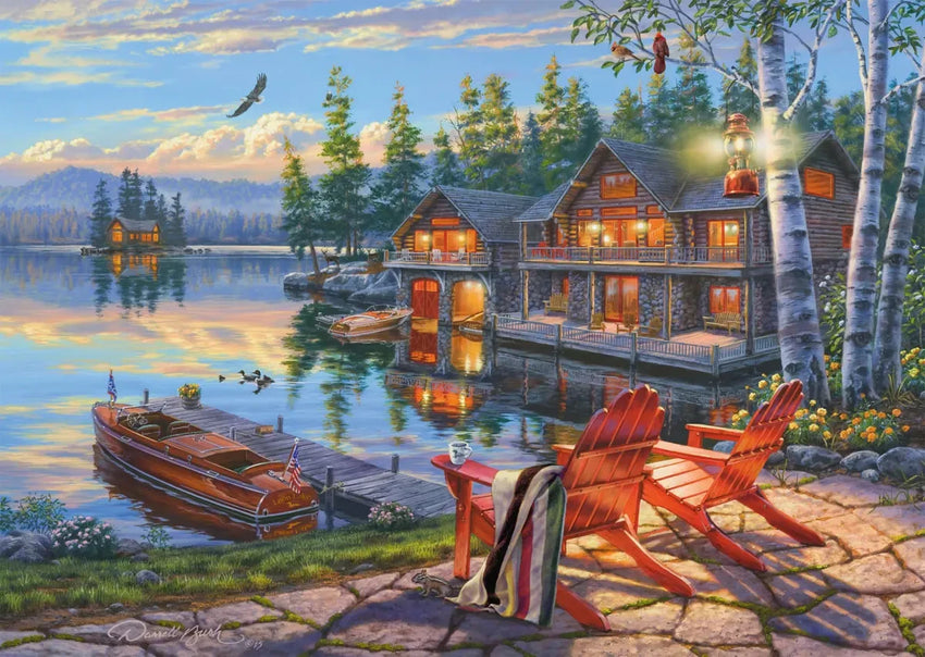 The Banks of Loon Lake, New York 1000