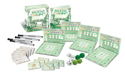 Brain Games LV galda spēles Railroad Ink Challenge: Lush Green Edition