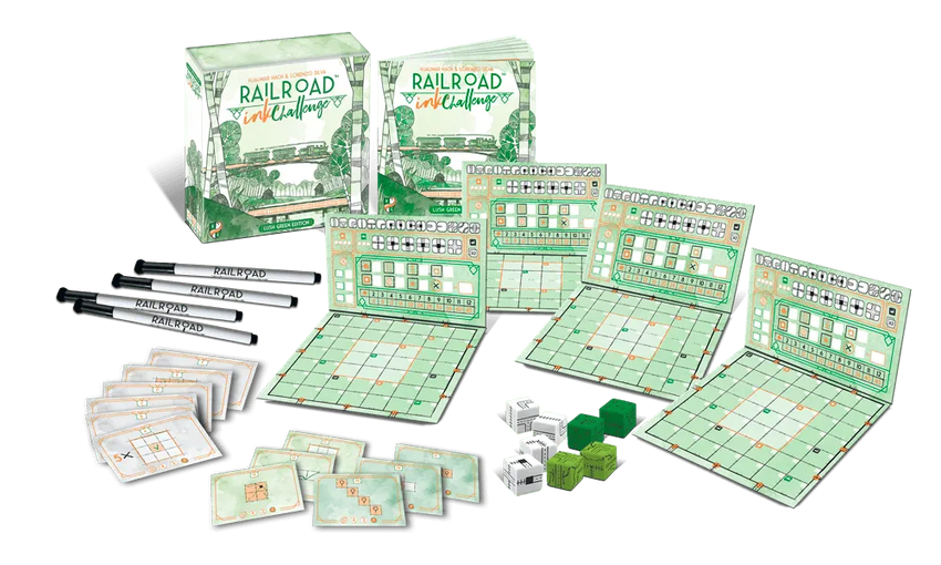 Brain Games LV galda spēles Railroad Ink Challenge: Lush Green Edition
