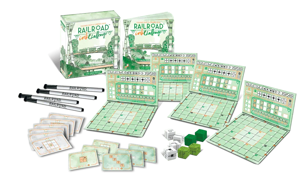 Brain Games LV galda spēles Railroad Ink Challenge: Lush Green Edition