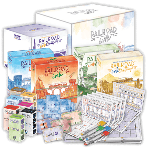 Brain Games LV galda spēles Railroad Ink Challenge Ultimate Collector's Edition