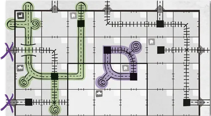 n/a galda spēles Railroad Ink: Eldritch Expansion Pack (paplašinājums)
