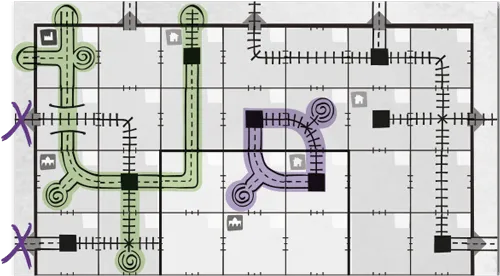 n/a galda spēles Railroad Ink: Eldritch Expansion Pack (paplašinājums)