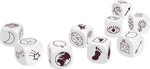 BrainGames galda spēles Rory's Story Cubes, stāstu kauliņi