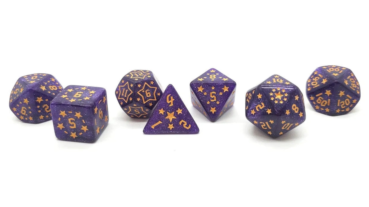 Brain Games LV Rune Starlight Purple Dice Set (7)