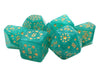 Brain Games LV Rune Starlight Teal Dice Set (7)