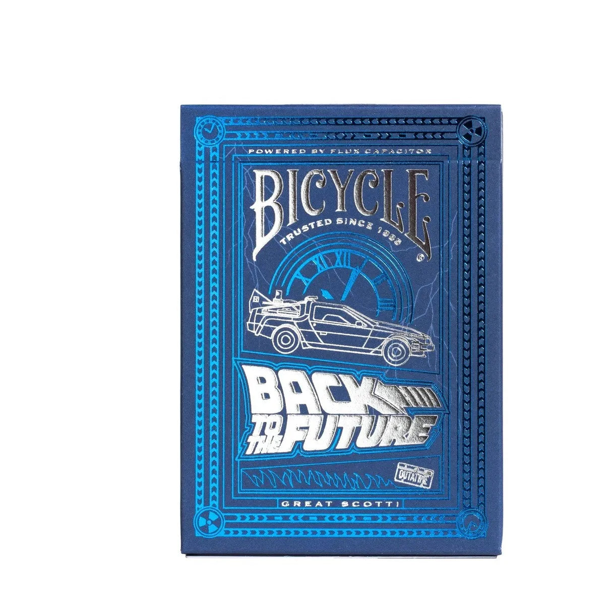 BICYCLE BACK TO THE FUTURE STANDARD INDEX BLUE PLAYING CARDS
