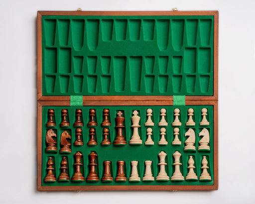 n/a SET BROWN DQ TOURNAMENT No5 BROWN pieces with double queen
