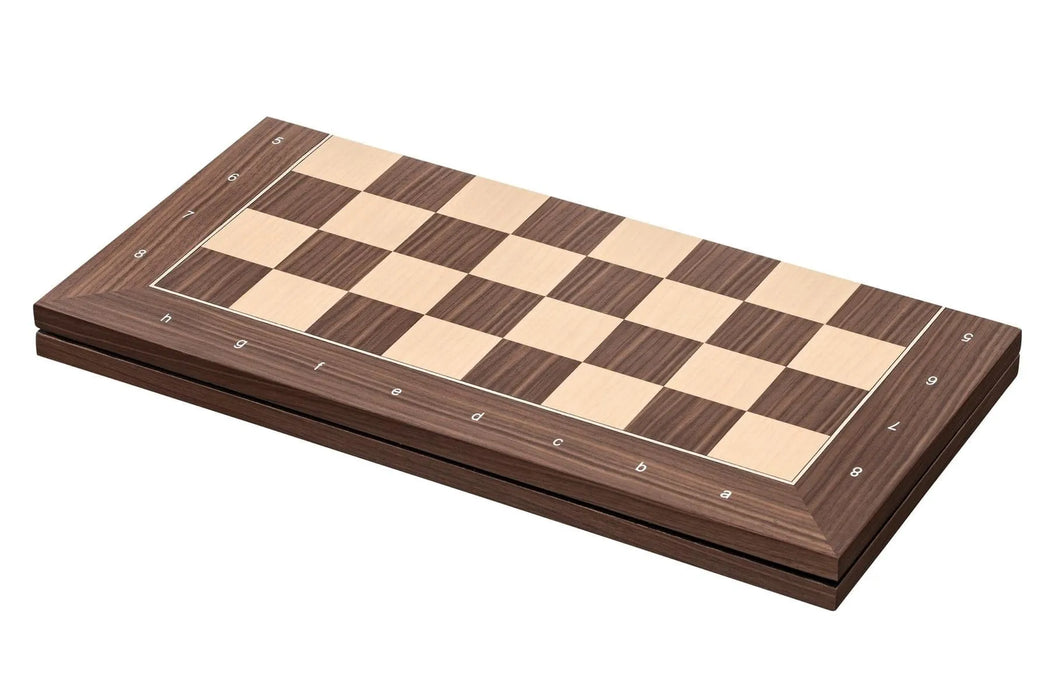 Brain Games LV galda spēles Šaha tāfele Copenhagen, laukums 50 mm, salokāma, ar uzrakstiem uz malām.