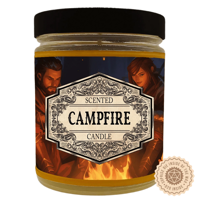 Brain Games LV Scented Candle Campfire with Surprise Dice