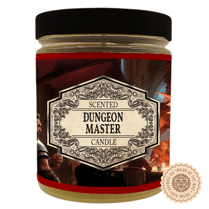 Brain Games LV Scented Candle Dungeon Master with Surprise Dice