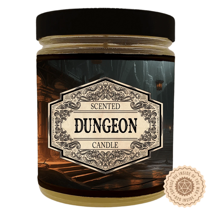 Brain Games LV Scented Candle Dungeon with Surprise Dice
