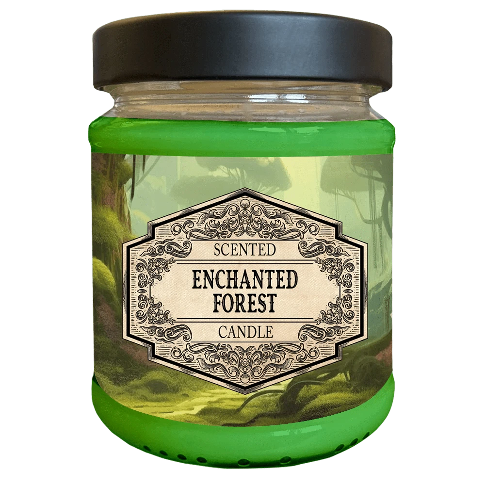 Brain Games LV Scented Candle Enchanted Forest with Surprise Dice