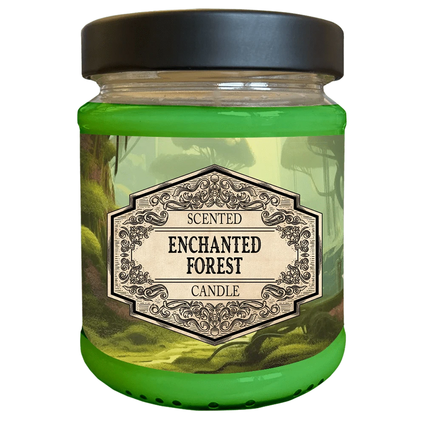 Brain Games LV Scented Candle Enchanted Forest with Surprise Dice